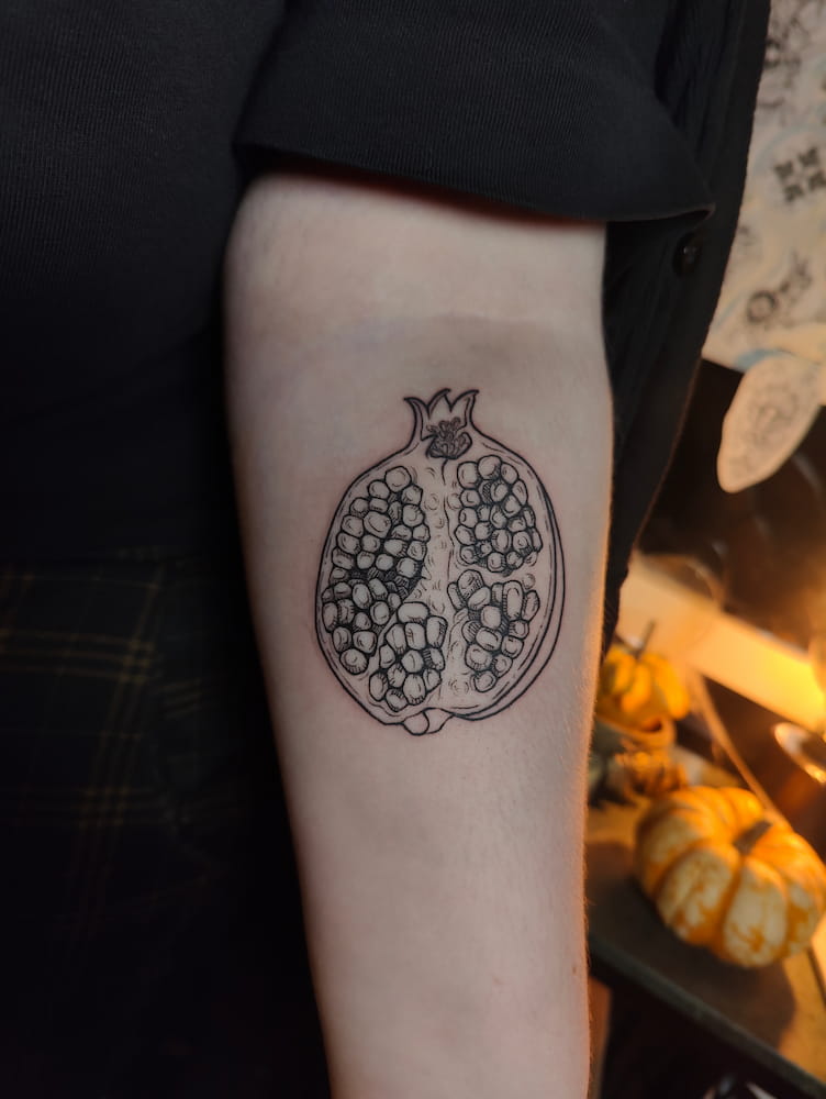 Nordic symbol blackwork tattoo Uppsala